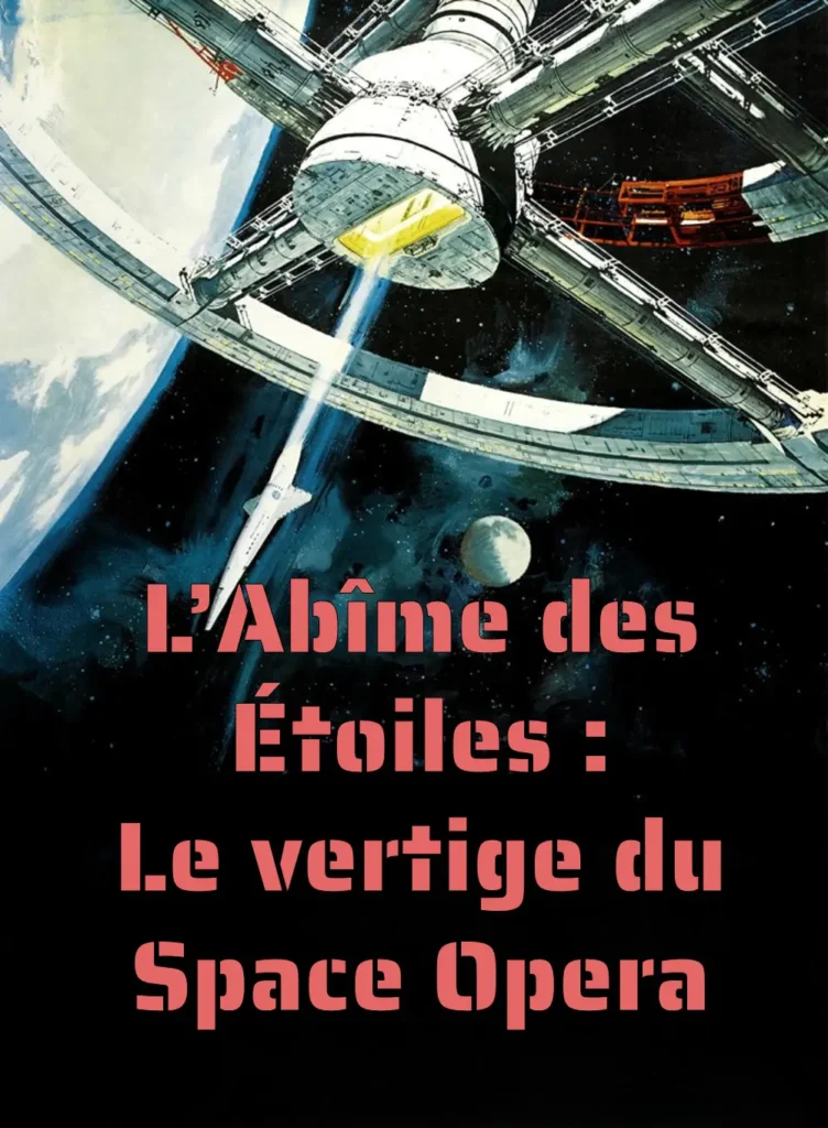 Affiche de l'Odyssée de l'Espace de Kubrick, pour la rubrique littéraire sur les space opéra