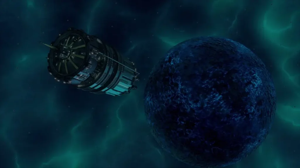 La zone protomoléculaire ouvrant sur de multiples galaxies, dans la série The Expanse.